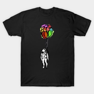 The Astronaut and the Balloons T-Shirt